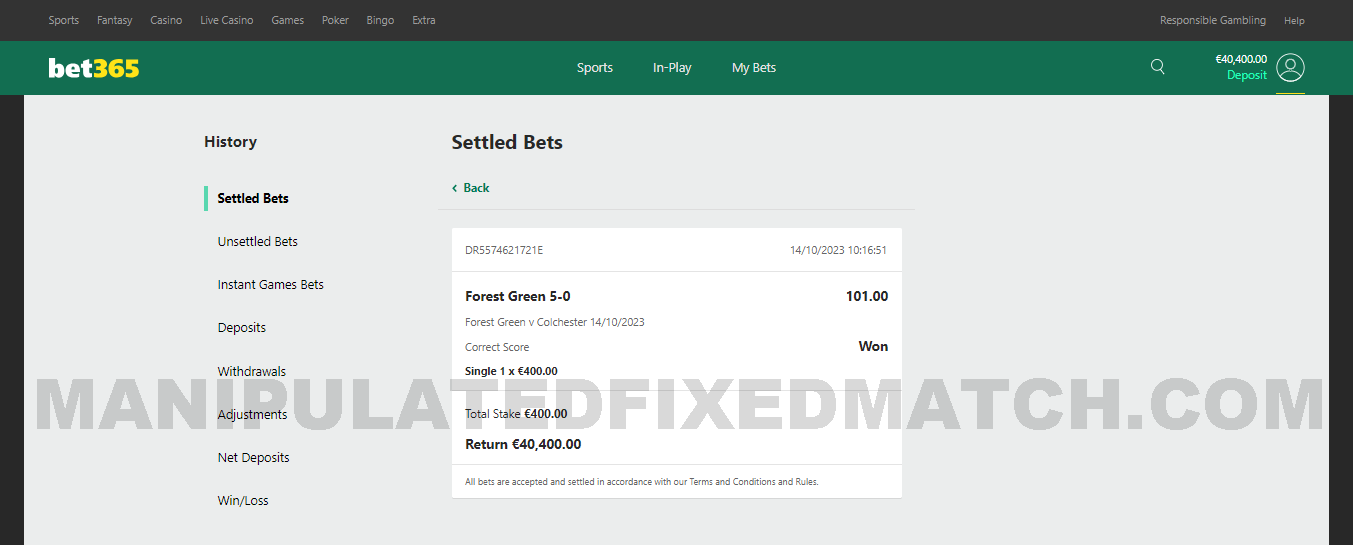 safe betting fixed match