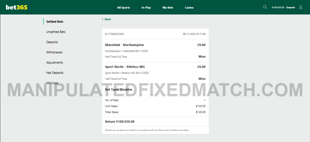 Fixed Matches 100% Sure