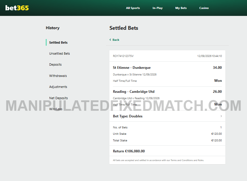 Fixed Matches Football